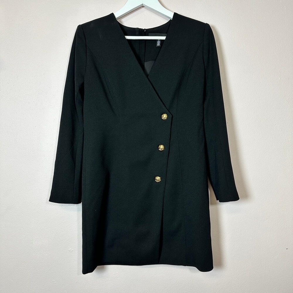 WHITE HOUSE BLACK MARKET Black Blazer Dress, Size Petitie 8P